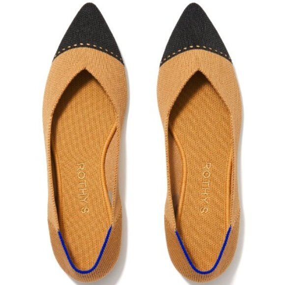 EUC Rothy's Camel Captoe Flats - Picture 1 of 3